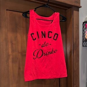 Cinco de Drinko Red Racer Back Tank